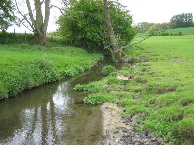 The Great Stour near its source