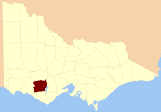 <span class="mw-page-title-main">County of Hampden, Victoria</span> Cadastral in Victoria, Australia