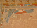 Нехбет в святилище Анубиса в храме Хатшепсут в Дейр-эль-Бахри