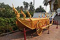 English: Parade carriage outside the temple Haw Pha Bang in the grounds of the palace in Luang Prabang, Laos