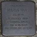 Hellenthal, Im Kirschseiffen 29, 31 und 32, Stolperstein für Martin Haas.jpg
