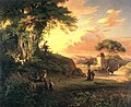 Scena Romantica, 1851, olio su tela