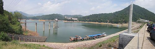 Le réservoir Huangcai.