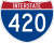 Interstate 420 Markierung