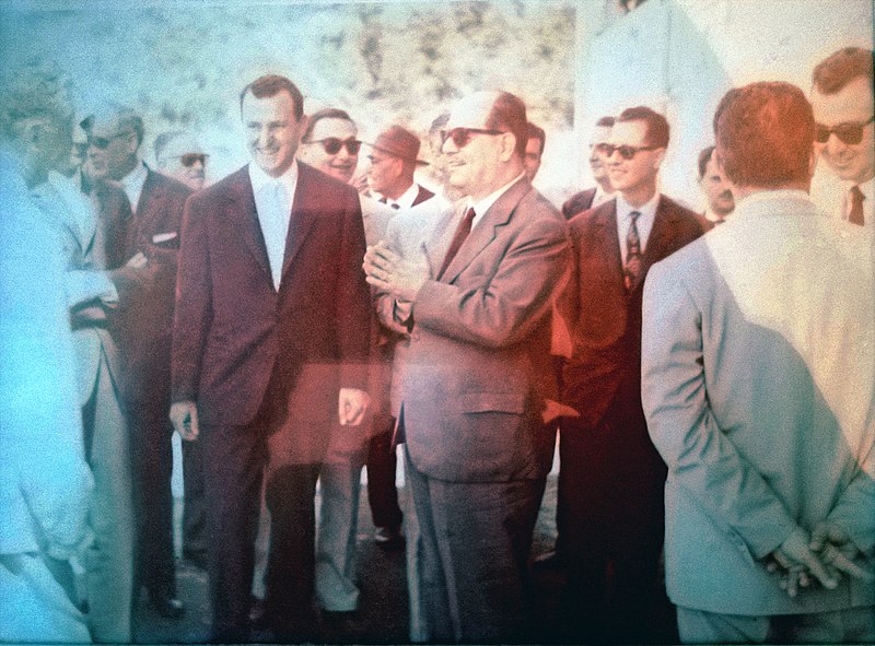 File:Inaugurazione della Cementeria Gabba e Clerici 21 giugno 1959 con la presenza del ministro dell'industria e commercio Giuseppe Togni, l'amministratore Gianfranco Gabba.jpg