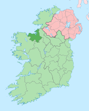 Island of Ireland location map Sligo.svg