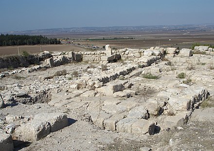 Ruins atop Tel Megiddo