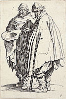 Жак Калло. «Сліпий і жебрак», 1622