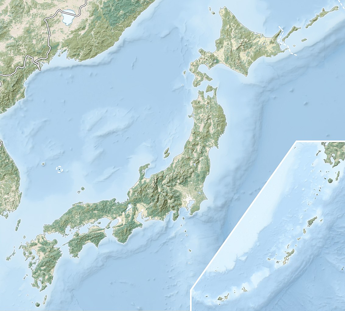 Mapa, de, japón