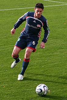 Heaps playing in the 2006 MLS Cup JayHeaps 2006 MLS Cup.jpg