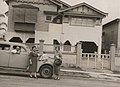 Jerry Palmos in his Studebaker Heidelberg Street East Brisbane, ca. 1940 (28456029324).jpg