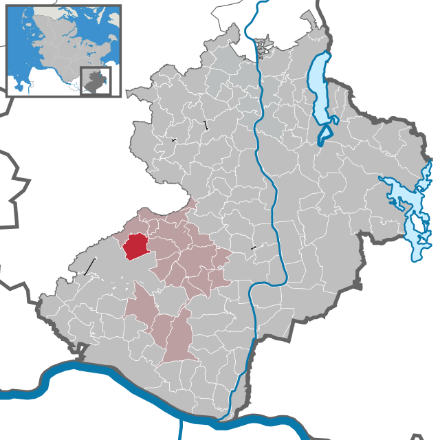 Poziția  Kasseburg pe harta districtului Herzogtum Lauenburg