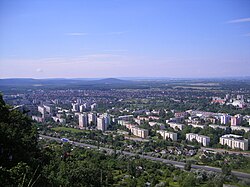 Letecký pohled na město