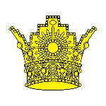 Kingdom of Iran Pahlavi Golden Crown.svg