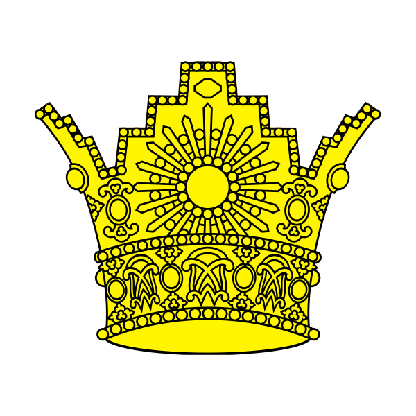 File:Kingdom of Iran Pahlavi Golden Crown.svg