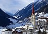 The picturesque parish church in winter