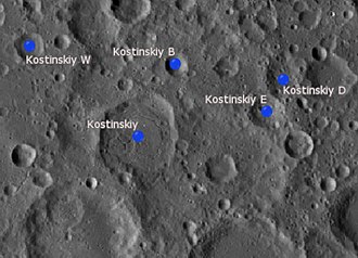 Kostinskiy and its satellite craters KostinskiyCraterSAT.jpg