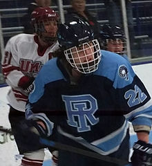 Kristy Kennedy in action against UMass during the 2015 ECWHL championship game Kristy Kennedy ECWHL playoffs.jpg