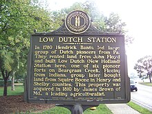 Low Dutch Station historical marker LOWDUTCHSTATIONMARKER.jpg