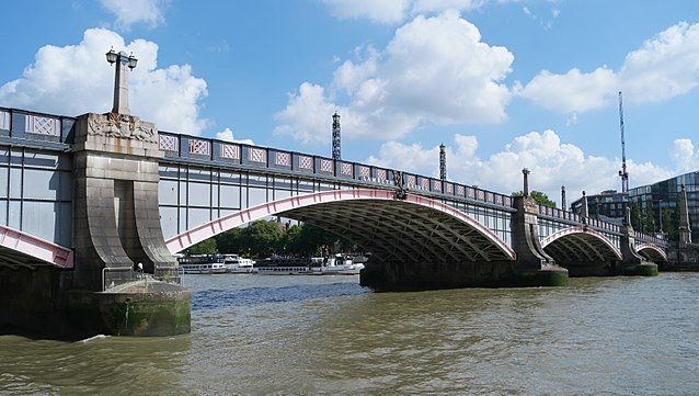 Image: Lambeth Bridge from the Thames