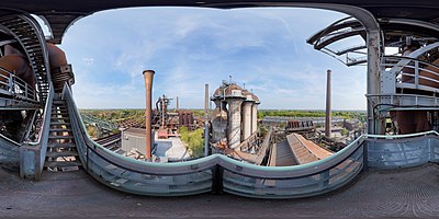 Spherical HDR panorama from Landschaftspark Duisburg