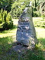 Grabstein des Heimatforschers Otto Bornschein in Lauchhammer-West