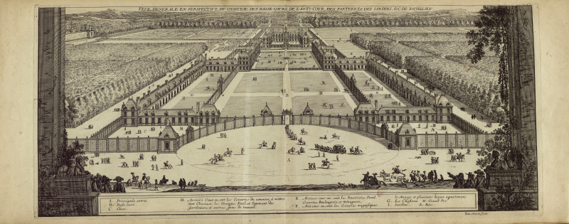 File:Le Magnifique Château de Richelieu (Marot) INHA NUM 4 RES 826 – 01 Vue générale en perspective.png