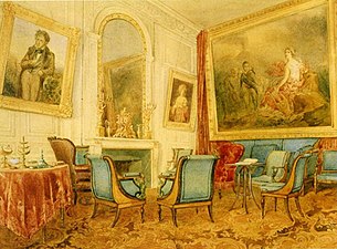 Auguste Gabriel Toudouze, Le Salon de Madame Récamier à l'abbaye-aux-Bois (1849), localisation inconnue.