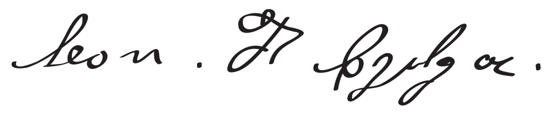 File:Leon Czolgosz Signature.svg