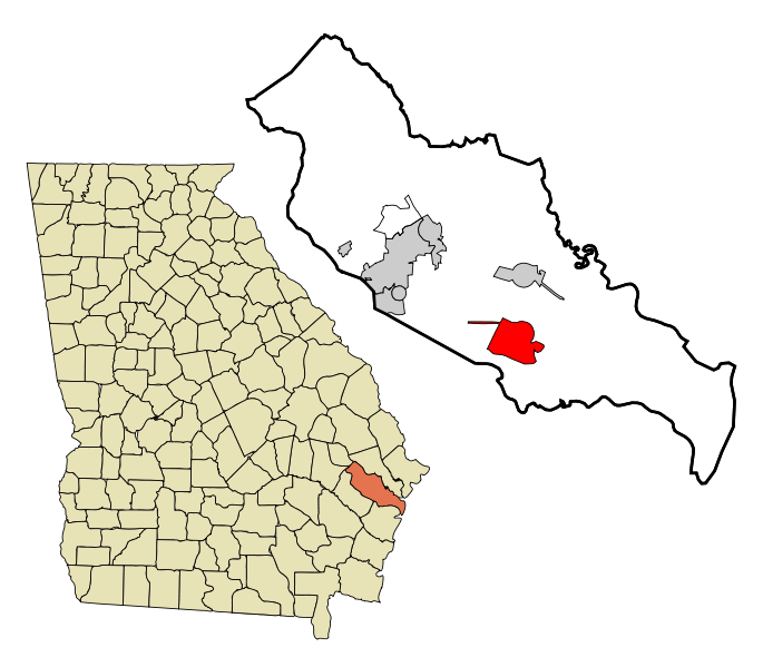 File:Liberty County Georgia Incorporated and Unincorporated areas Riceboro Highlighted.svg