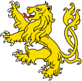 Leão com cauda entrelaçada (inverso)