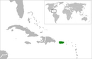 location map of Puerto Rico