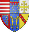 Blason de René Ier d'Anjou, duc de Bar, de Lorraine, d'Anjou, roi de Naples, en 1435