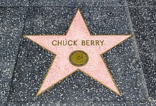 L'étoile de Chuck Berry sur le Hollywood Walk of Fame.