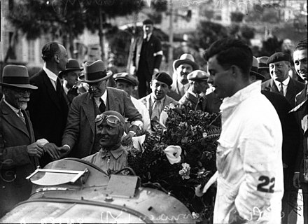 Louis Chiron, vainqueur du GP de Monaco 1931.