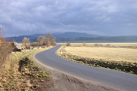 Curve in Lužice, Prachatice District, South Bohemian Region, Czechia