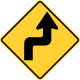Reverse turns, first to the right