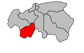 Kanton na mapě arrondissementu Thonon-les-Bains