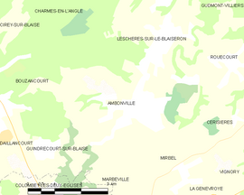 Mapa obce Ambonville