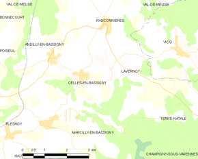 Poziția localității Celles-en-Bassigny