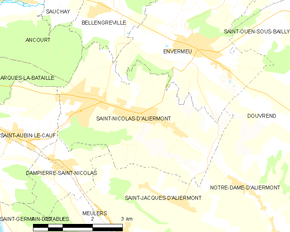 Poziția localității Saint-Nicolas-d'Aliermont