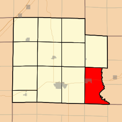 موقعیت ناحیه کلی سیتی، شهرستان کلی، ایلینوی در نقشه