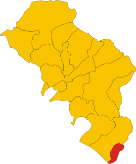 Map of comune of Montignoso (province of Massa and Carrara, region Tuscany, Italy).svg