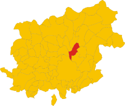 Lokasi Pesco Sannita di Provinsi Benevento