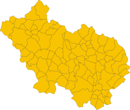 Província de Frosinone - Mapa