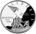 Miniatura para Dólar de plata del 230.º aniversario del Cuerpo de Marines