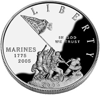 <span class="mw-page-title-main">Marine Corps 230th Anniversary silver dollar</span>