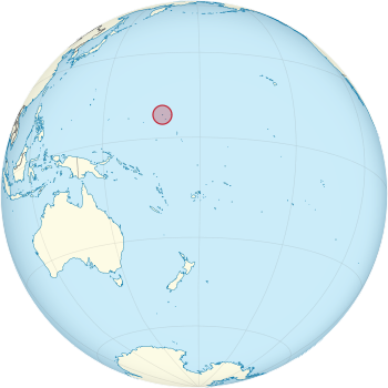 A Marshall-szigetek helyzete a Földön