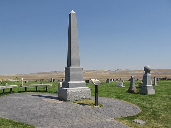 The Martin Harris gravesite in Clarkston, Utah is listed on the National Register of Historic Places