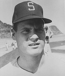 Marty Pattin was the starting pitcher for the Pilots' inaugural April 8, 1969, opener. Marty Pattin 1969.jpg